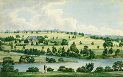 Residence of John Macarthur Esq near Parramatta N.S.W. by Joseph Lycett